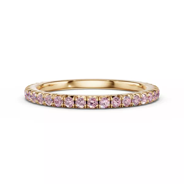 Lumina Fancy Pink Lab Diamond French Pavé Band (1/3 ct. tw.)