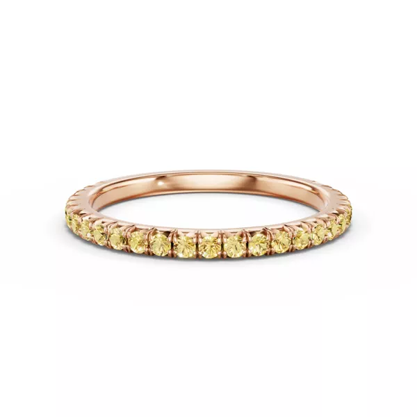 Lumina Fancy Yellow Lab Diamond French Pavé Band (1/3 ct. tw.)