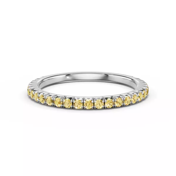 Lumina Fancy Yellow Lab Diamond French Pavé Band (1/3 ct. tw.)