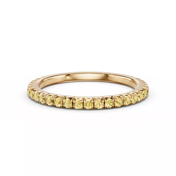 Lumina Fancy Yellow Lab Diamond French Pavé Band (1/3 ct. tw.)