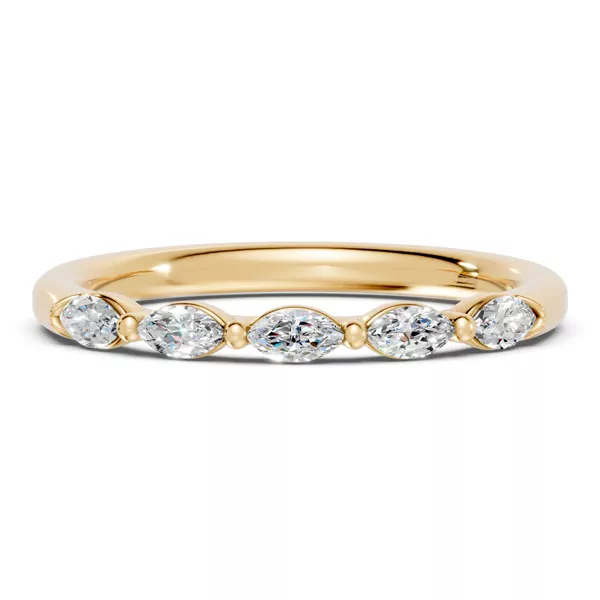 Marquise Five-Stone Lab Diamond Band (0.30 ct tw)