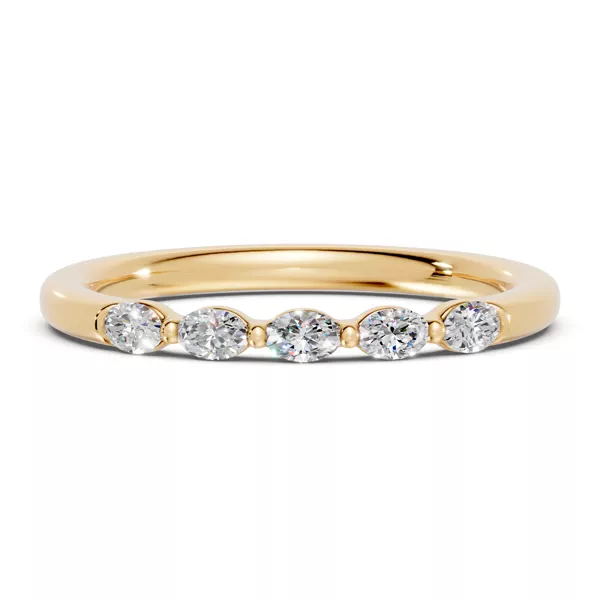 Oval Five-Stone Lab Diamond Band (0.30 ct. tw.)