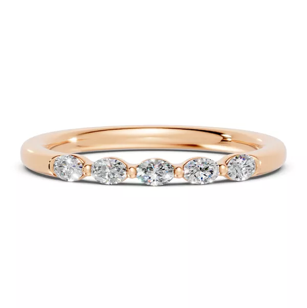 Oval Five-Stone Lab Diamond Band (0.30 ct. tw.)