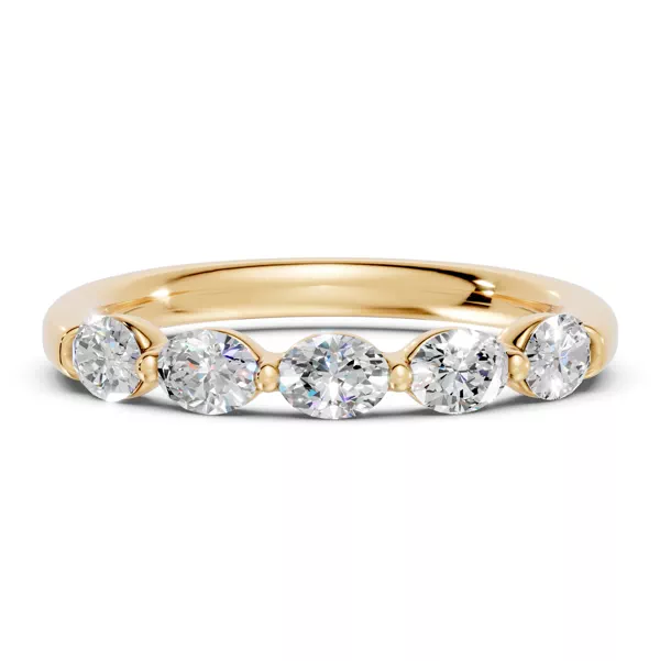 Oval Five-Stone Lab Diamond Band (0.75 ct. tw.)