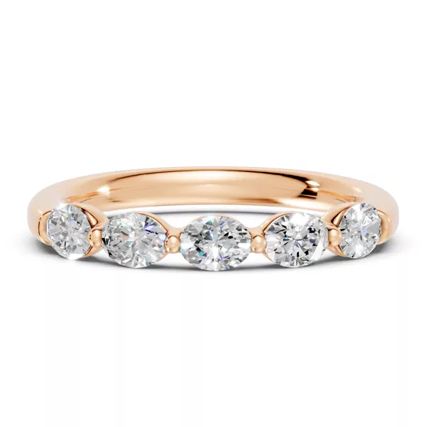 Oval Five-Stone Lab Diamond Band (0.75 ct. tw.)