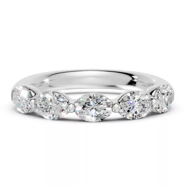 Oval Five-Stone Lab Diamond Band (1.50 ct. tw.)