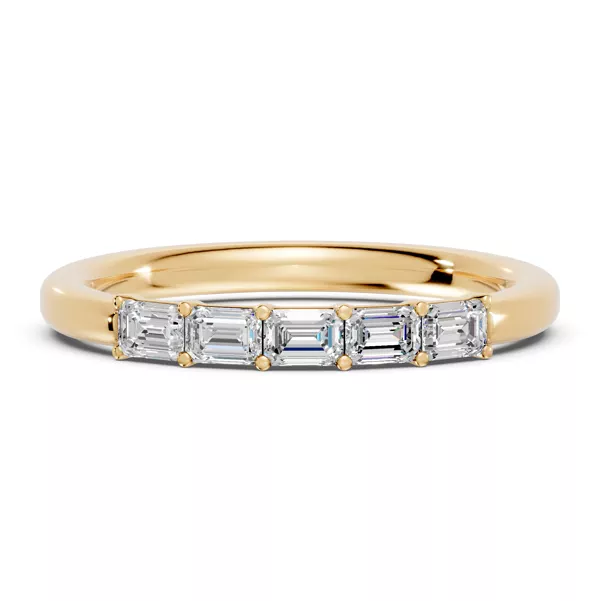 Emerald Five-Stone Lab Diamond Band (0.50 ct. tw.)