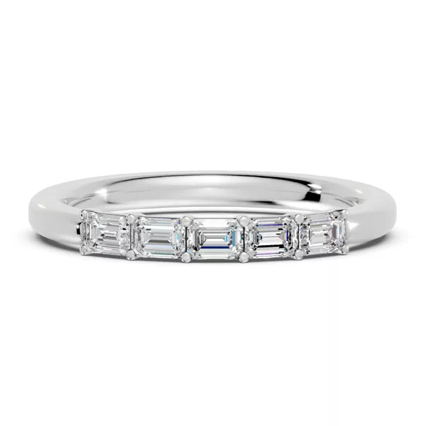 Emerald Five-Stone Lab Diamond Band (0.50 ct. tw.)