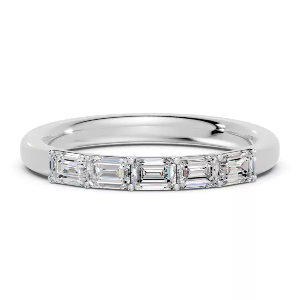 Emerald Five-Stone Lab Diamond Band (0.75 ct. tw.)