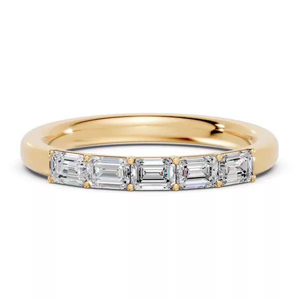 Emerald Five-Stone Lab Diamond Band (0.75 ct. tw.)