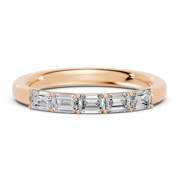 Emerald Five-Stone Lab Diamond Band (0.75 ct. tw.)
