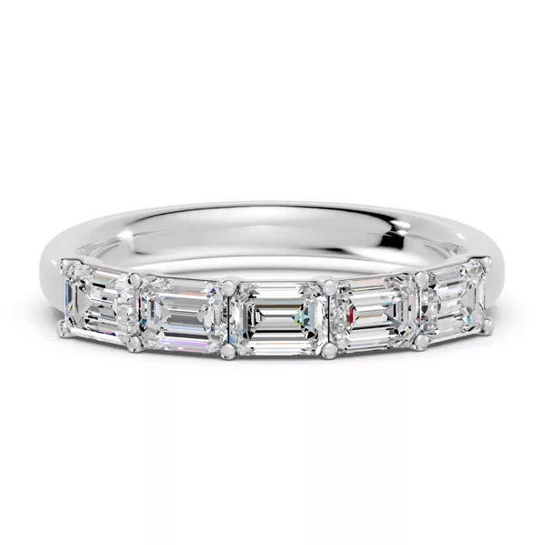 Emerald Five-Stone Lab Diamond Band (1.25 ct. tw.)