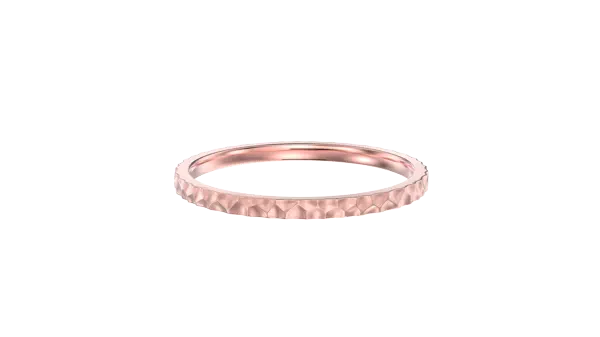 Hammered Brushed Stackable Band (1.5mm)
