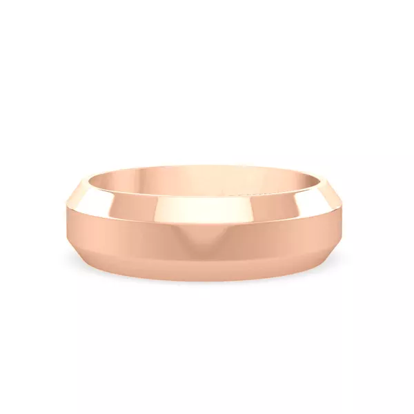 Bold Faceted Band (6mm)