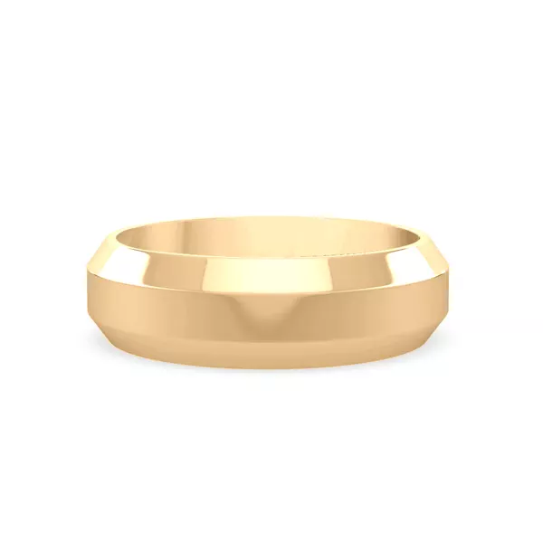 Bold Faceted Band (6mm)