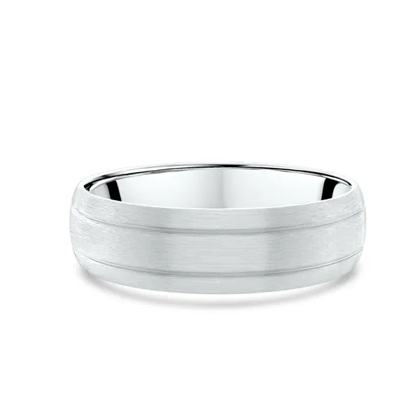 Satin Low Dome Grooved Band (6mm)