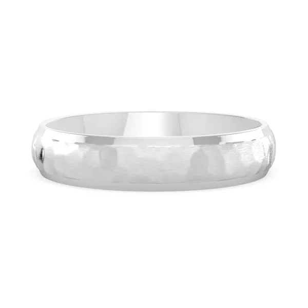 Hammered Matte Center Comfort Fit Band (4mm)
