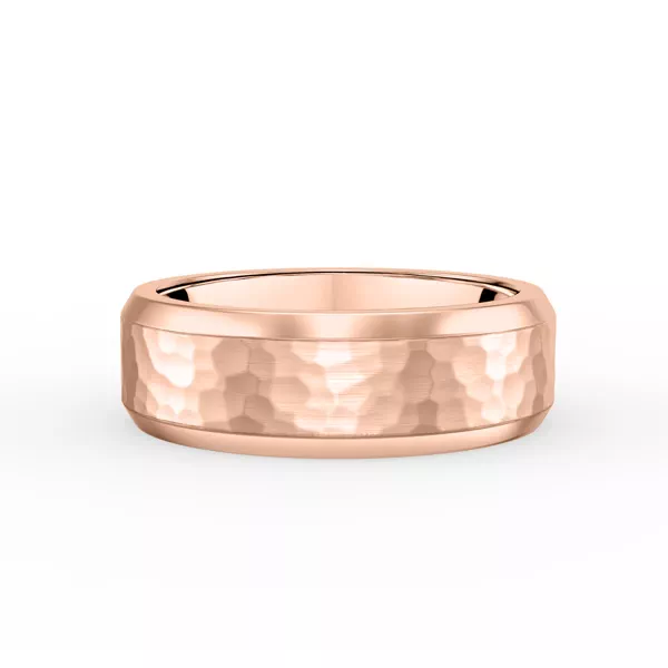 Hammered Matte Center Comfort Fit Band (6mm)