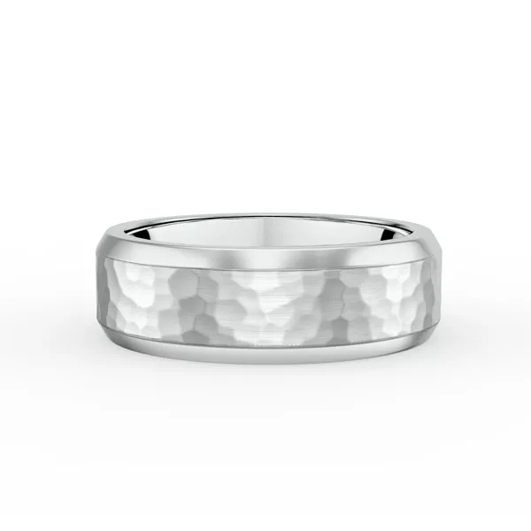 Hammered Matte Center Comfort Fit Band (6mm)