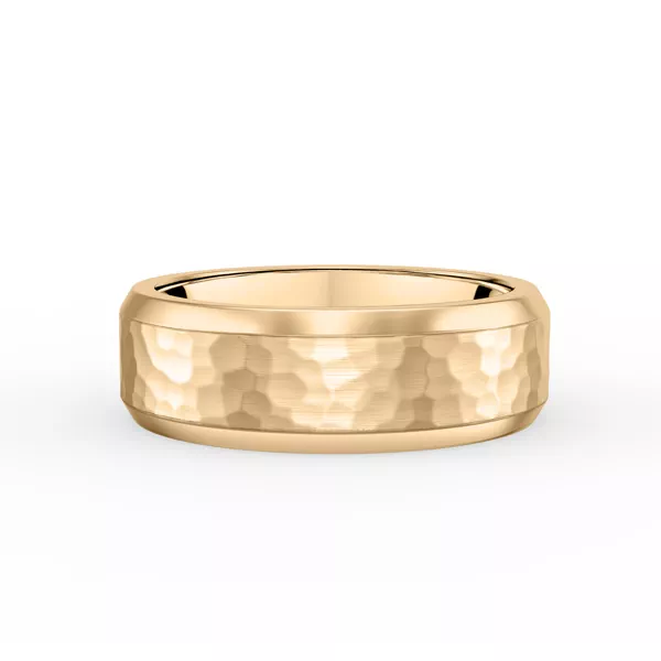 Hammered Matte Center Comfort Fit Band (6mm)