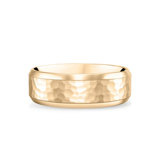 Hammered Matte Center Comfort Fit Band (6mm)