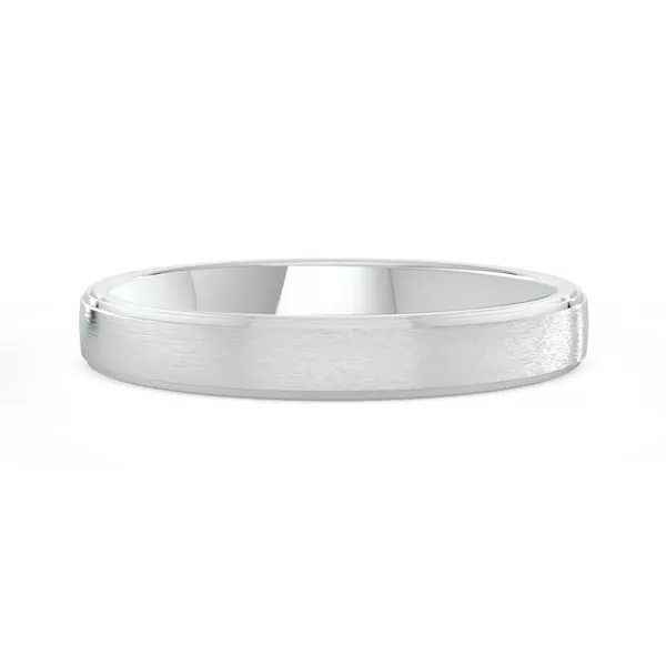 Matte Double Step Edge Comfort Fit Band (3mm)