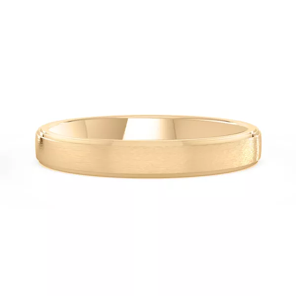 Matte Double Step Edge Comfort Fit Band (3mm)