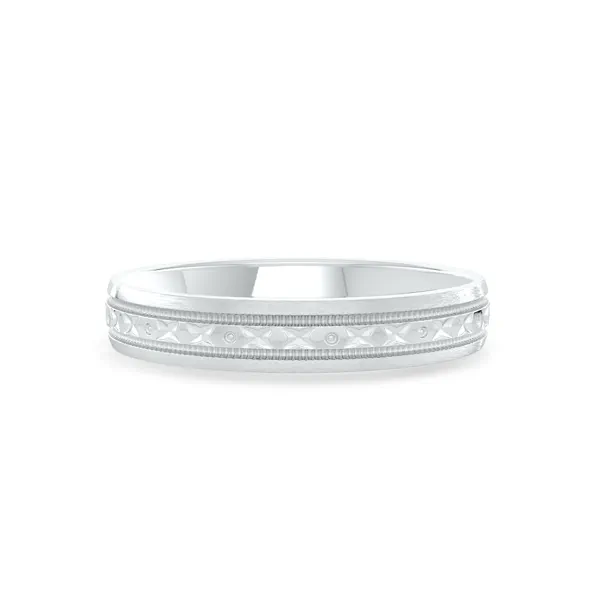 Geometric Milgrain Band (3.5mm)