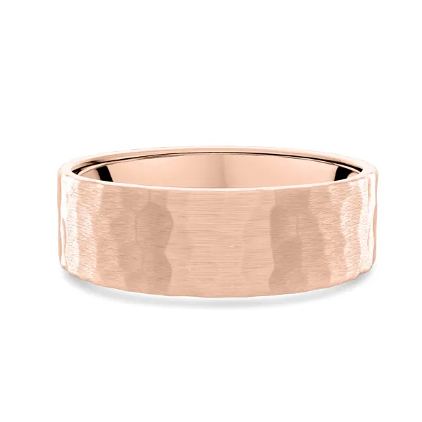 Hammered Satin Flat Comfort Fit Band (6mm)
