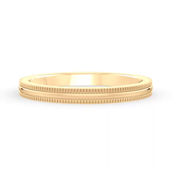 High Dome Coin Edge Band (2mm)