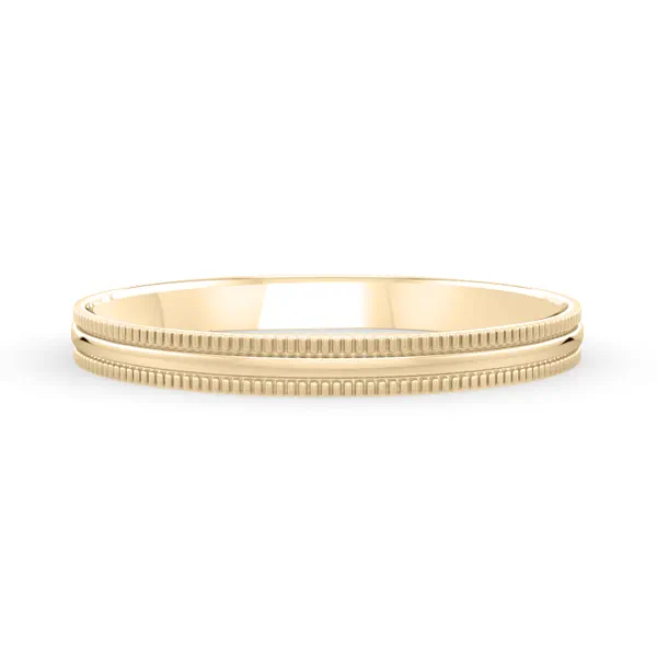 High Dome Coin Edge Band (2mm)
