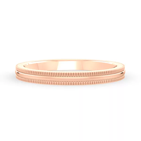 High Dome Coin Edge Band (2mm)