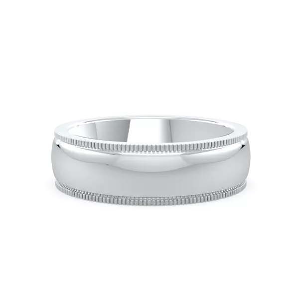 High Dome Coin Edge Band (6mm)