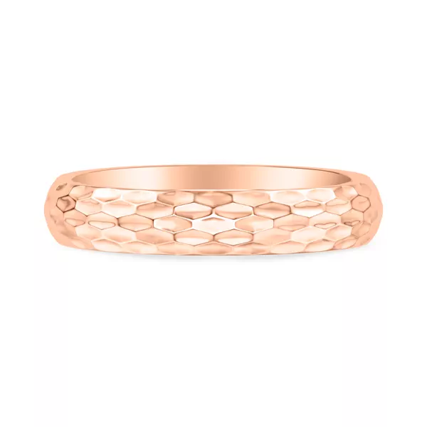 Geometric Hammered Band (4mm)