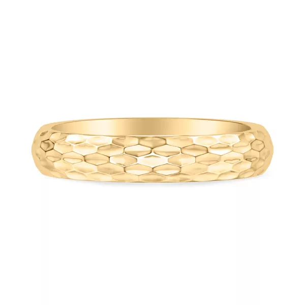 Geometric Hammered Band (4mm)
