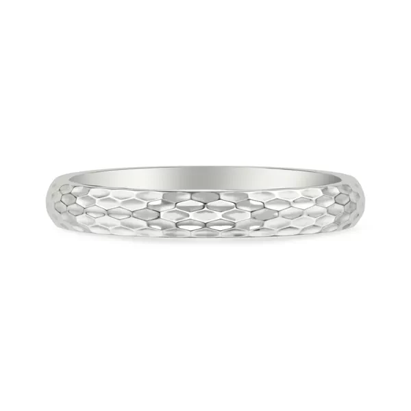 Geometric Hammered Band (3mm)