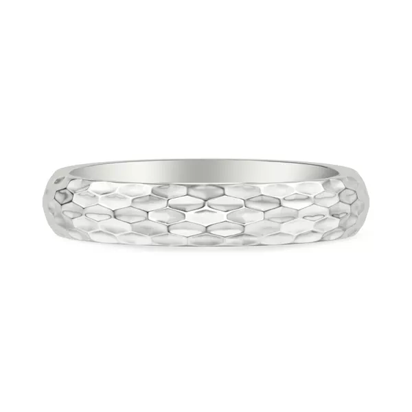 Geometric Hammered Band (4mm)