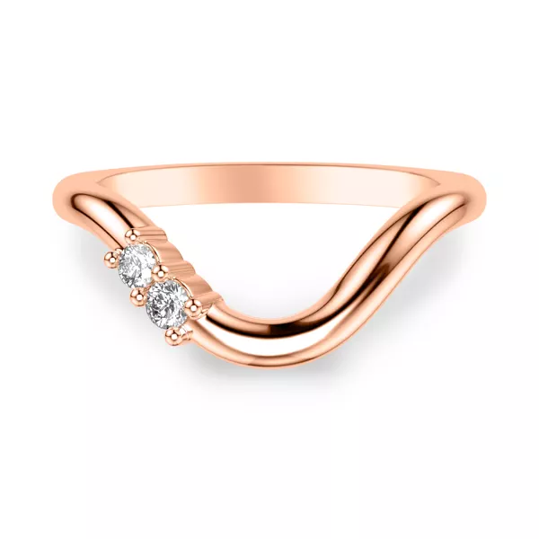 Curvelle Asymmetrical Diamond Band