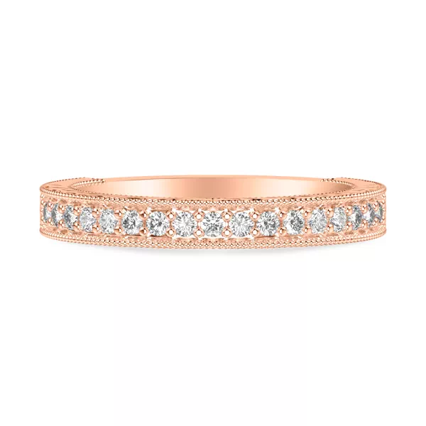 Kensie Grand Engraved Pavé Lab Diamond Band