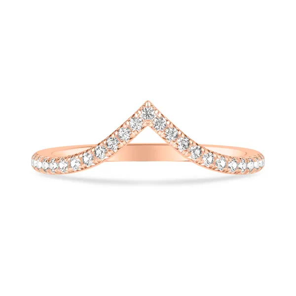 Brigitte Lab Diamond Pavé Chevron Band