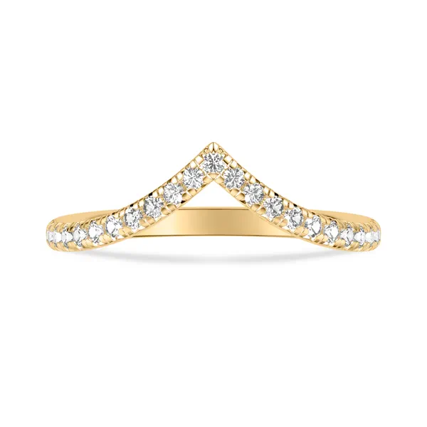 Julie Grand Pave Chevron Lab Wedding Band (.25 ct. tw.)
