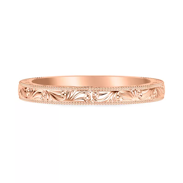 Islay Wide Hand-Engraved Band (2.5mm)