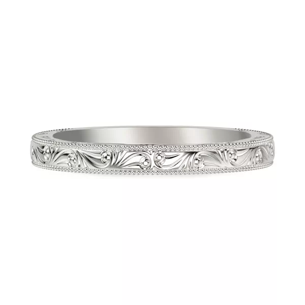 Islay Wide Hand-Engraved Band (2.5mm)