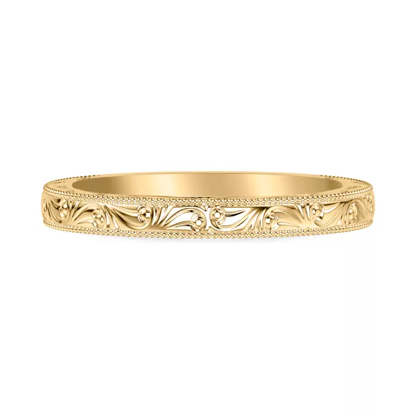 Islay Wide Hand-Engraved Band (2.5mm)