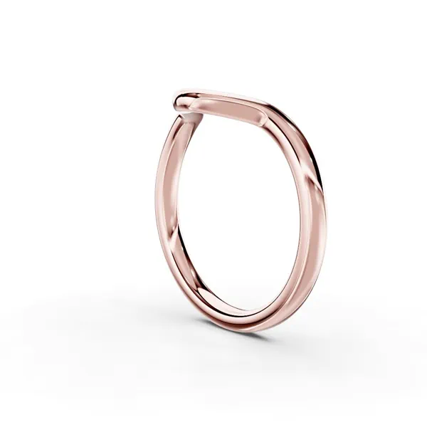 Stacy Wide Curved Wedding Band