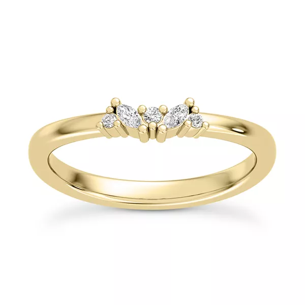 Mixed-Shape Diamond Band