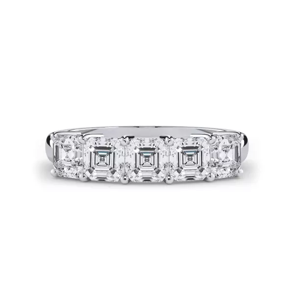 Asscher Cut Lab Diamond 5 Stone Ring (1.50 ct. tw.)