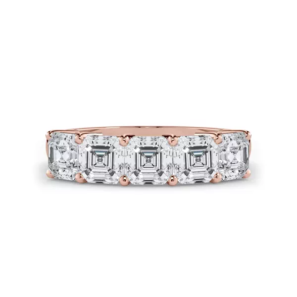 Asscher Cut Lab Diamond 5 Stone Ring (2.00 ct. tw.)