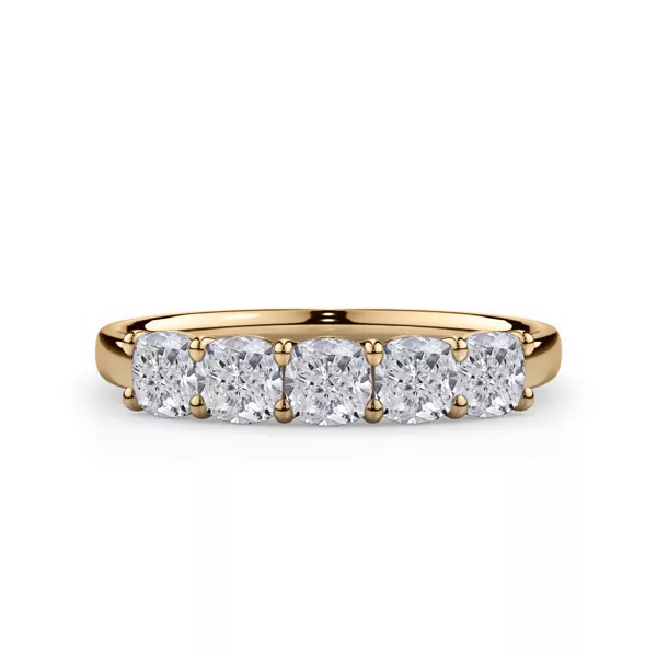 Cushion Cut Lab Diamond 5 Stone Ring (1.00 ct. tw.)