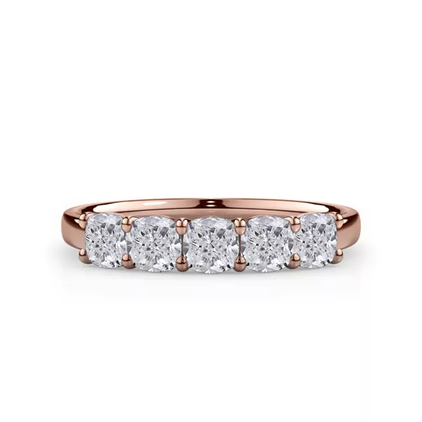 Cushion Cut Lab Diamond 5 Stone Ring (1.00 ct. tw.)